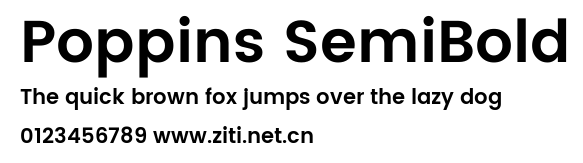 Poppins SemiBold.ttf字體轉換器圖片