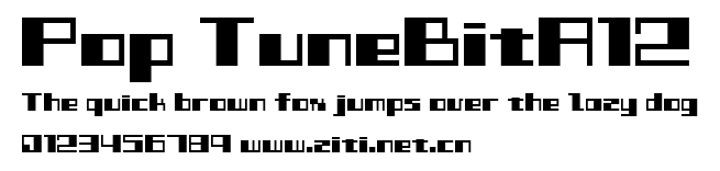 Pop TuneBitA12.ttf字體轉換器圖片