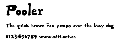 Pooler.ttf字體轉換器圖片