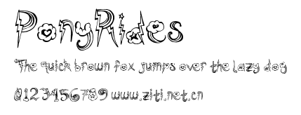 PonyRides.ttf字體轉換器圖片