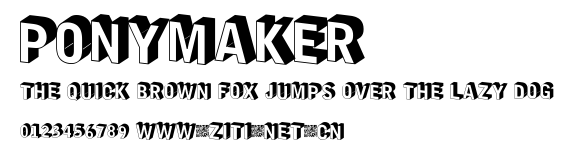 PonyMaker.ttf字體轉換器圖片