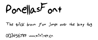 PonellasFont.ttf字體轉換器圖片