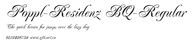 Poppl-Residenz BQ-Regular.ttf字體轉換器圖片