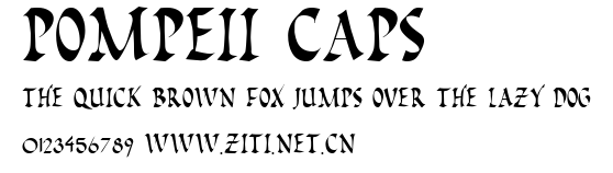 Pompeii Caps.ttf字體轉換器圖片