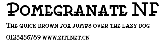 Pomegranate NF.ttf字體轉換器圖片