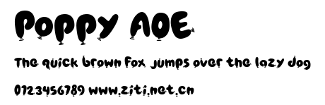Poppy AOE.ttf字體轉換器圖片