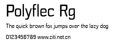 Polyflec Rg.ttf字體轉換器圖片
