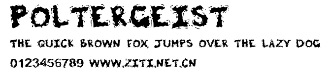 Poltergeist.ttf字體轉換器圖片