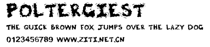 Poltergiest.ttf字體轉換器圖片