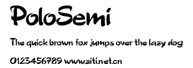 PoloSemi.ttf字體轉換器圖片