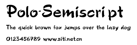 Polo-Semiscript.ttf字體轉換器圖片
