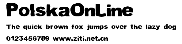 PolskaOnLine.ttf字體轉換器圖片