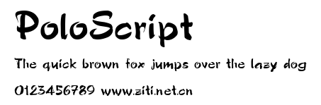PoloScript.ttf字體轉換器圖片