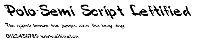 Polo-Semi Script Leftified.ttf字體轉換器圖片