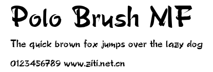 Polo Brush MF.ttf字體轉換器圖片