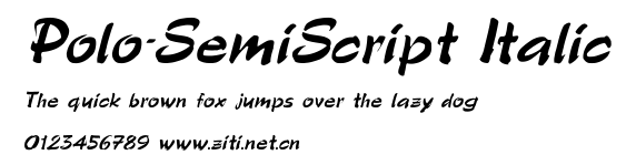 Polo-SemiScript Italic.ttf字體轉換器圖片