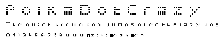 PolkaDotCrazy.ttf字體轉換器圖片