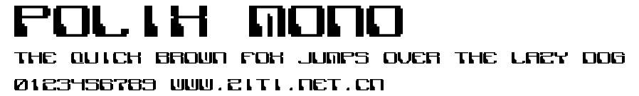 Polix Mono.ttf字體轉換器圖片