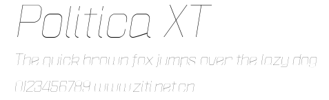 Politica XT.ttf字體轉換器圖片