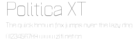 Politica XT.ttf字體轉換器圖片
