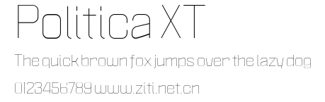 Politica XT.ttf字體轉換器圖片