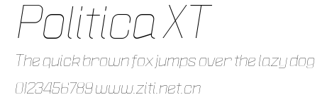 Politica XT.ttf字體轉換器圖片