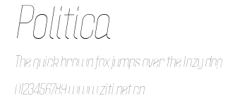 Politica.ttf字體轉換器圖片