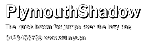 PlymouthShadow.ttf字體轉換器圖片