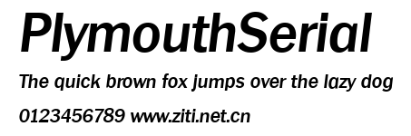 PlymouthSerial.ttf字體轉換器圖片