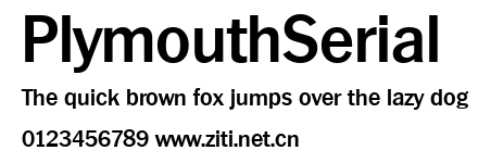 PlymouthSerial.ttf字體轉換器圖片