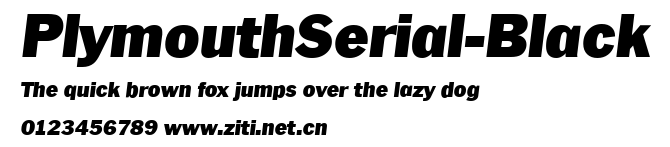 PlymouthSerial-Black.ttf字體轉換器圖片