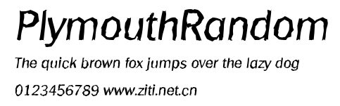 PlymouthRandom.ttf字體轉換器圖片