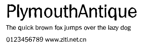 PlymouthAntique.ttf字體轉換器圖片