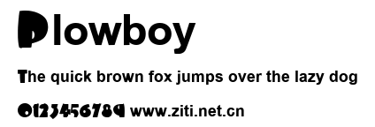 Plowboy.ttf字體轉換器圖片