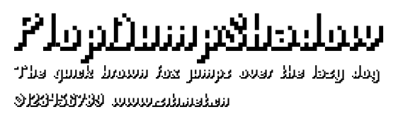 PlopDumpShadow.ttf字體轉換器圖片
