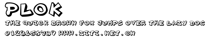 Plok.ttf字體轉換器圖片