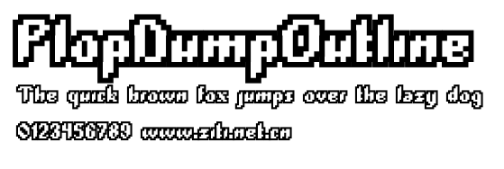 PlopDumpOutline.ttf字體轉換器圖片