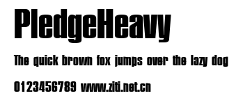 PledgeHeavy.ttf字體轉換器圖片