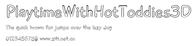 PlaytimeWithHotToddies3D.ttf字體轉換器圖片