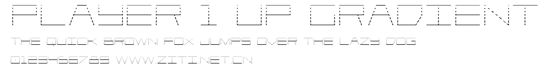 Player 1 Up Gradient.ttf字體轉換器圖片