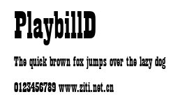 PlaybillD.ttf字體轉換器圖片