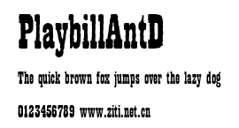 PlaybillAntD.ttf字體轉換器圖片