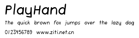PlayHand.ttf字體轉換器圖片