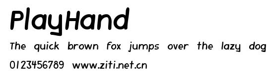 PlayHand.ttf字體轉換器圖片