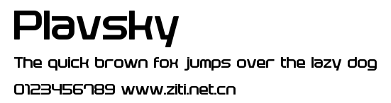 Plavsky.otf字體轉換器圖片