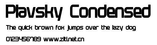 Plavsky Condensed.otf字體轉換器圖片