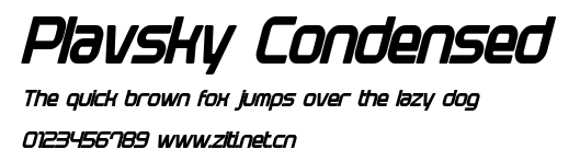 Plavsky Condensed.otf字體轉換器圖片