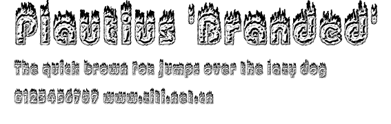 Plautius 'Branded'.ttf字體轉換器圖片