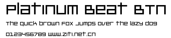 Platinum Beat BTN.ttf字體轉換器圖片