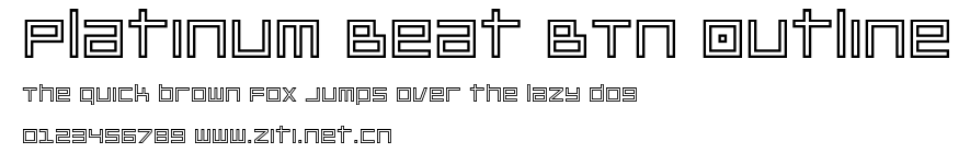 Platinum Beat BTN Outline.ttf字體轉換器圖片